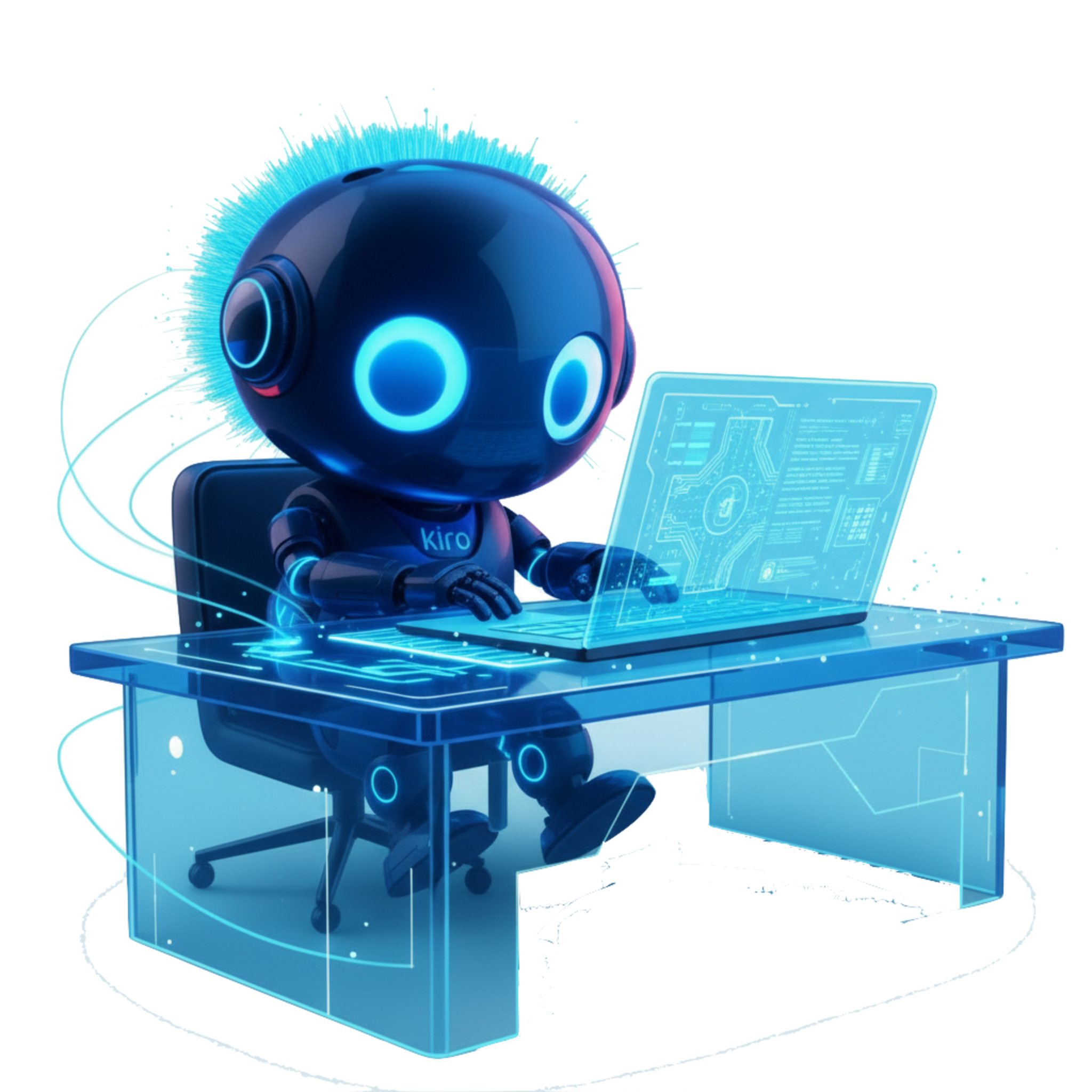 Illustration Kiro: poste de travail